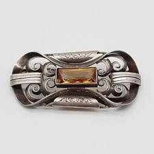 Jugendstil 935 Silber Brosche