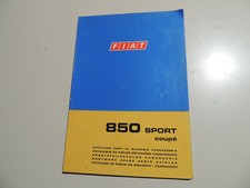 Fiat 850 Sport Coupe Karosserie Ersatz teile katalog 04.1968