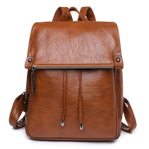 Leder damen rucksack - leder,