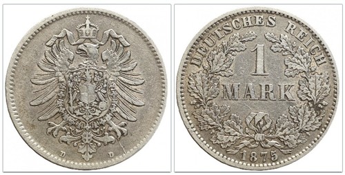 Kaiserreich mark stück 1875 - mark,