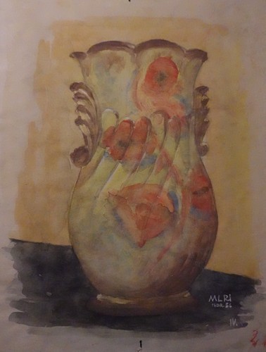 Aquarell blumenvase - aquarell, "blumenvase"