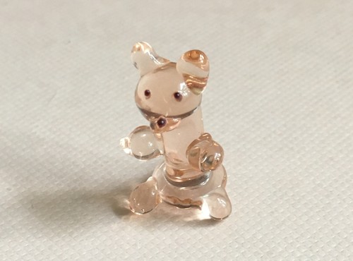 Bär teddy glasfigur - teddy,