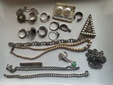 Bastlerkonvolut Silberschmuck