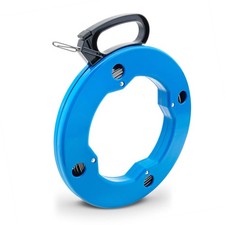 Zugdraht m. Griff + Bremse Einzieh Durchzieh Durchzug Kabeleinziehhilfe 30 m