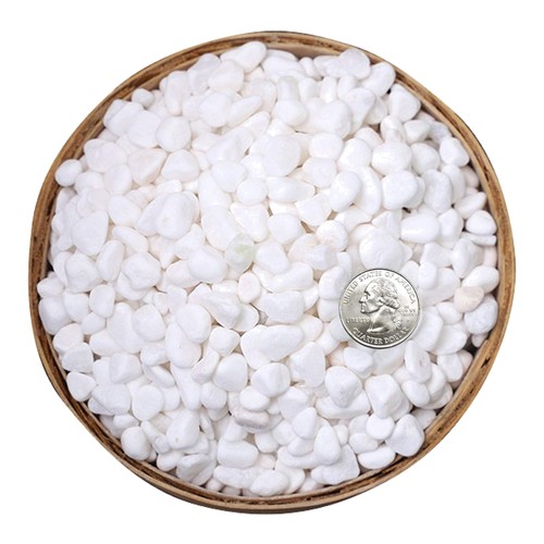 Weiße dekosteine 8kg kies - dekosteine, 1,8kg