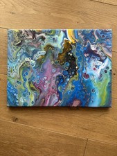 Acryl Bild Pouring auf Leinwand 40/30