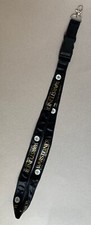 Schlüsselband schwarz  Warsteiner Karabiner und Steckschnalle key chain lanyard