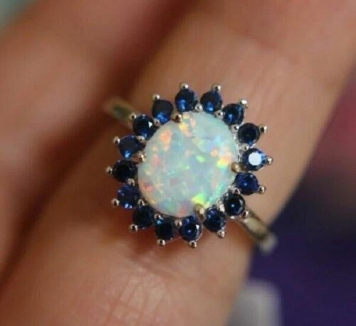 Ovaler opal diamant - 1,73,