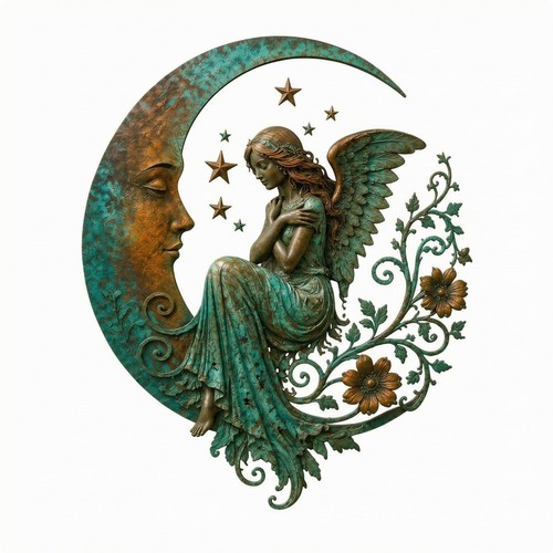 Crescent moon metal wall decor - crescent,