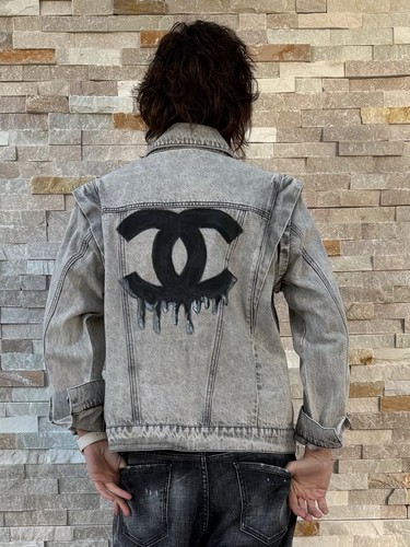 Unikat jeansjacke weste - jeansjacke, -weste