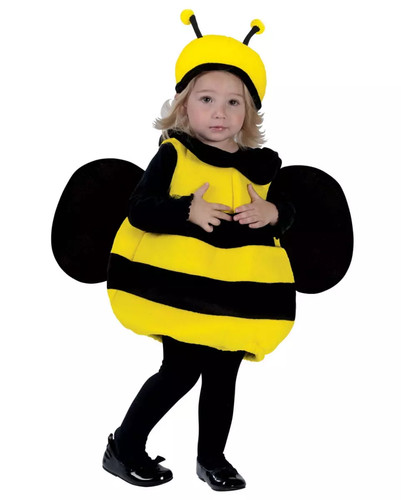 Bienen kostüm mit flügel - mit,