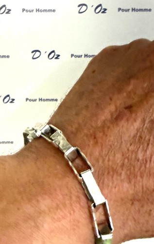 925er silber herrenarmband - silber,