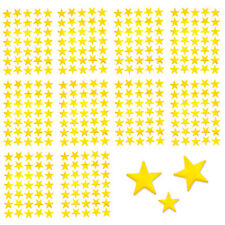 350 x Sterne Sticker Aufkleber Glänzend in Gold oder Silber - wählbar  