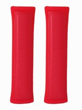 2 Stück Gurtpolster Gurtschoner weich Schulterpolster Polster rot Klettverschluß