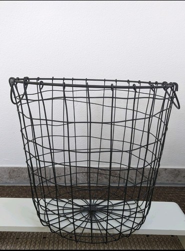 Metallkorb rund mit griffe - rund,