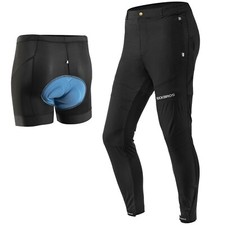 ROCKBROS Herren Radhose mit gepolsterte Rennrad kurzhose MTB Fahrradhose Herbst 