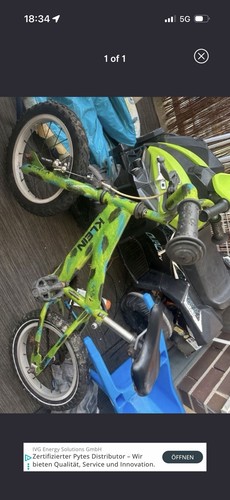 Kinderfahrrad selbst lackiert - kinderfahrrad,