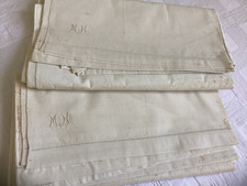 Antik Bettlaken bzw. Betttücher  mit Hohlsäumen, unbenutzt 2 er Set