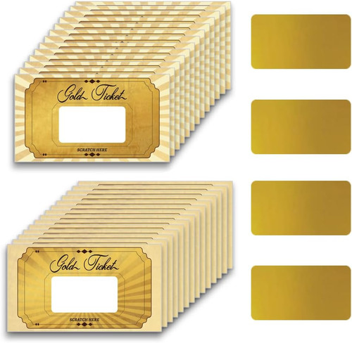 120 stück gold ticket - 120,