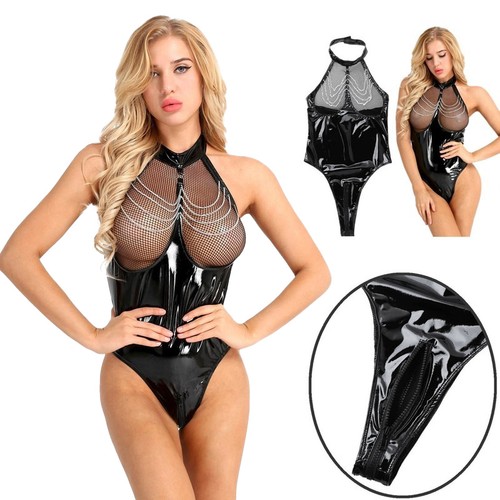 Damen sexy wetlook - damen,