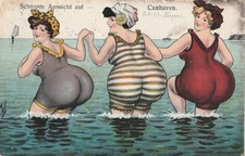 AK Cuxhaven - 3 Frauen - schöne Aussicht - 1901 - Verlag: J. Wollstein  Nr. 613
