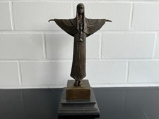 Ägyptische Tänzerin Bronzeskulptur von Milo – Art Déco Figur auf Marmorsockel