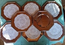 WMF Cromargan Platzteller achteckig, 8-er Set