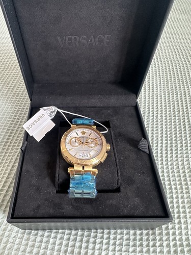Versace aion 45mm gold - versace,