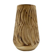 Holz Vase ca. 30 cm modern