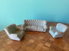 Sessel Sofa Crailsheimer 1967 blau Puppenhaus Puppenstube 1:12 dollhouse seating