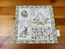 Sander Gobelin Tischset Deckchen 32 x 32 cm  Duna Patch Ostern Hase
