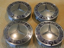 4x Mercedes SLK Radnabenkappe A1704000025 WHEEL CAPS 75mm Ährenkranz BLAU ★TOP★