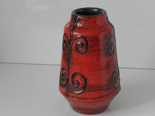 Keramik vase rot - keramik,