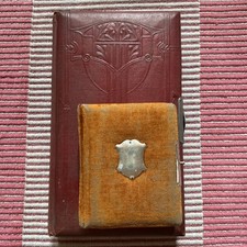 Alte antike vintage Album Fotoalbum Kabinettfotos Jugendstil Pappfotos Sammler