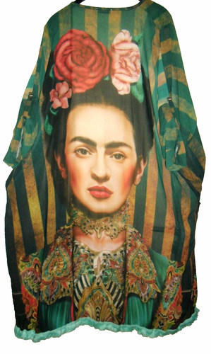 Frida kahlo motiv boho kimono - kahlo,