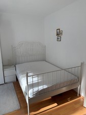 IKEA Bett Weiß Leirvik