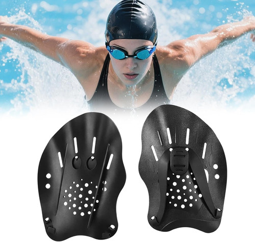 Paar schwarz hand paddles - schwarz,