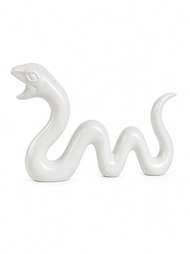 Moderne schlangenfigur keramik - moderne,