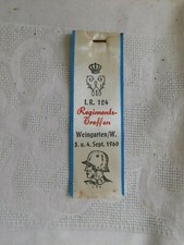 Tagungsabzeichen I.R 124 Regimentstreffen Weingarten Württ/ 3./4.9.1960!