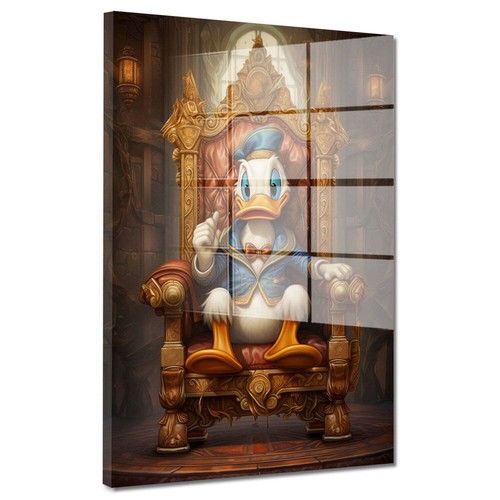 Comic duck king acrylglas - duck,