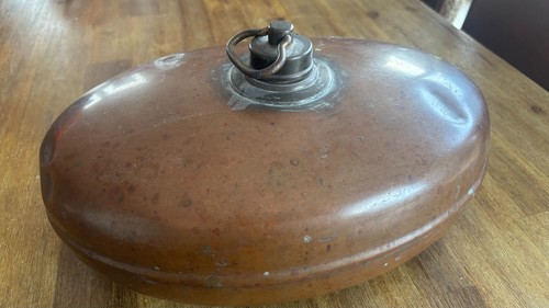 Alte kupfer wärmflasche - kupfer,