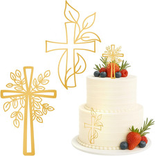 Gold Kreuz Cake Topper