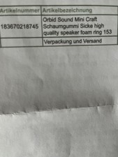 Lautsprecher-Dichtring