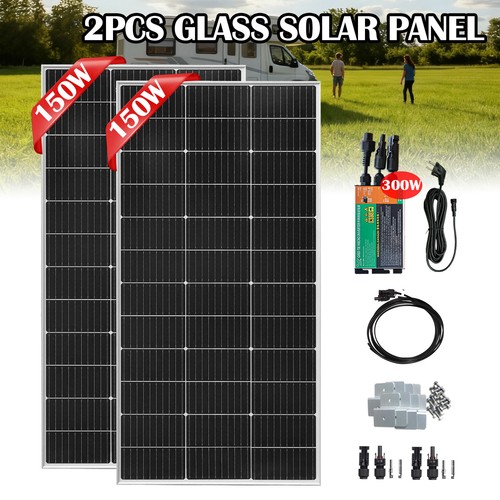 2x150w solarmodul glas - 2x150w,