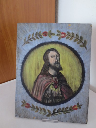Jesus mit tränendem - , herz