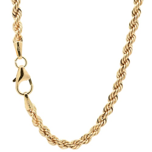Goldkette kordelkette hohl - goldkette,