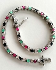 Silber 925 Armband mit bunte