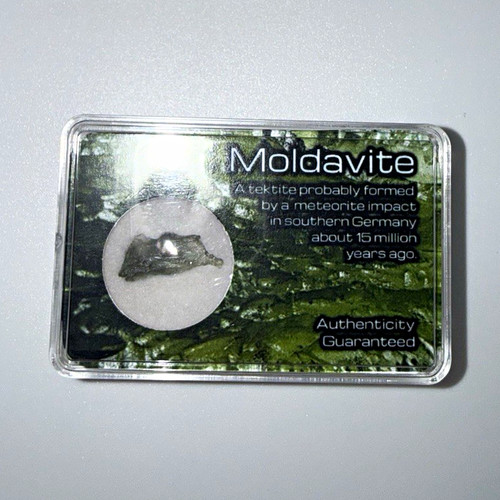 Moldavit rohstein - (tektit),