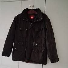 Wellensteyn Herren Winterjacke Motoro  Gr. L, braun mit Kapuze