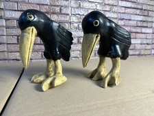 2 X Skulpturen Raben Deko